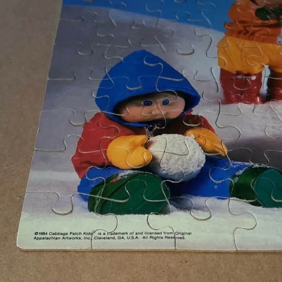 Vintage Cabbage Patch Kids Snowman 100 Piece Puzzle - Picture 3 of 8